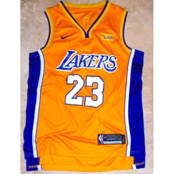 Nike Wish Los Angeles Lakers LeBron James 23 Jersey Men's XL (52) - Picture 1 of 9